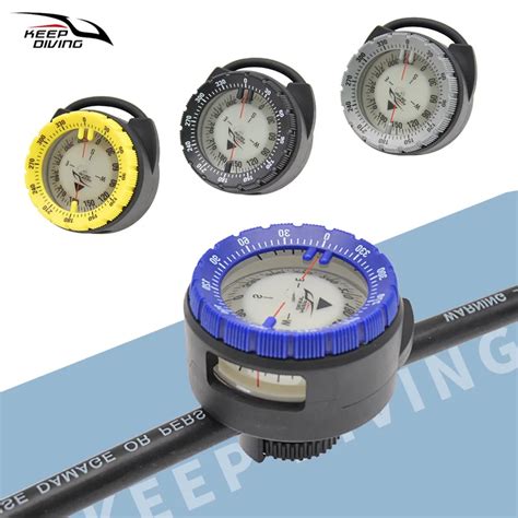 Strong Magnetic 50m Waterproof Scuba Diving Compass Fixed To The Diving