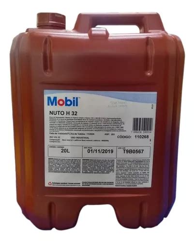 Aceite Mobil Nuto H 32 Balde De 20 Litros