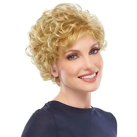 Amazon Beweig Short Curly Blonde Wigs For White Women Natural Looking Synthetic Heat