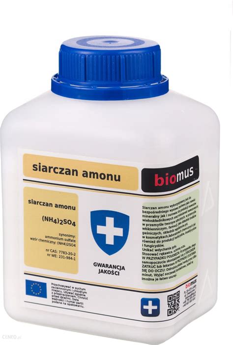 Drobne Akcesoria Medyczne Biomus Siarczan Amonu Gatunek Czysty 500G