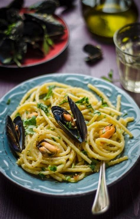 Spaghetti Vongole E Gamberi Alla Arancia