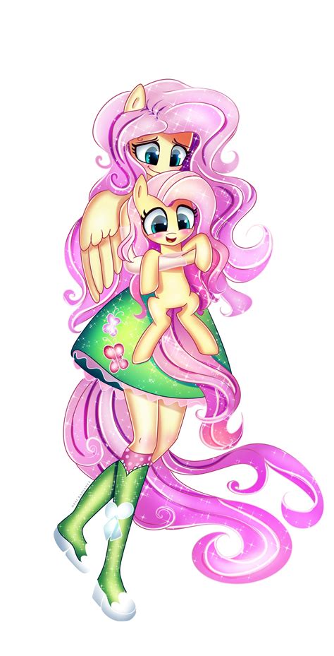 Safe Artist Opal Radiance Fluttershy Pegasus Pony