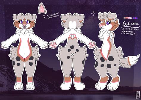 Fursuit Furry Fursona Reference Sheet Three Views Etsy