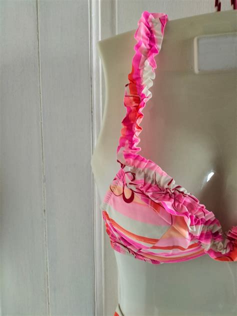 Women S UNUSED Two Piece Balconnet Bikini 2002 Vintage New With Tag Bathing Suit Floral