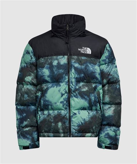 The North Face 1966 Printed Retro Nuptse Jacket In Green For Men Lyst