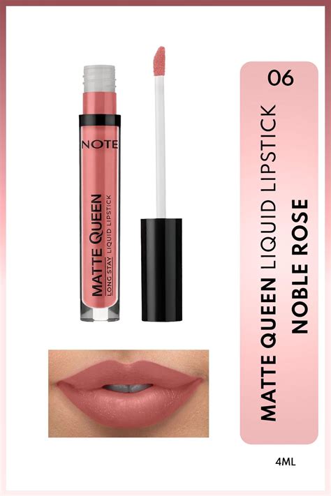 Note Cosmetics Matte Queen Lipstick Kalıcı Mat Likit Ruj 06 Noble Rose Nude Fiyatı Yorumları