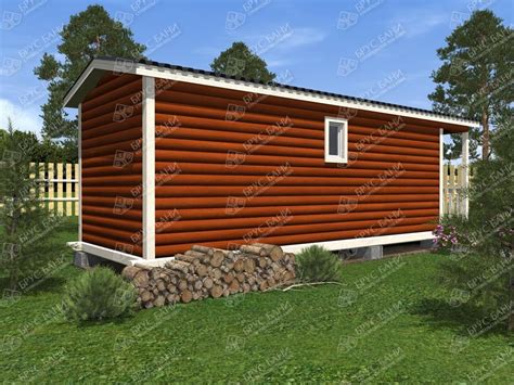 Проект готовой бани 2.3x7 - Кама от 290 850 рублей