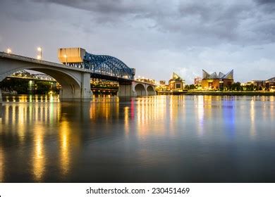 Chattanooga Tennessee Usa Downtown Skyline Night Stock Photo 205549261 ...