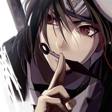 Itachi With Kunai In Mouth Наруто Персонажи аниме Гибли
