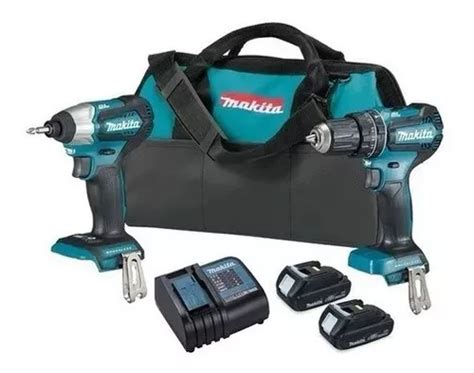 Combo Makita V Brushless Rotomartillo Atornillador Impac