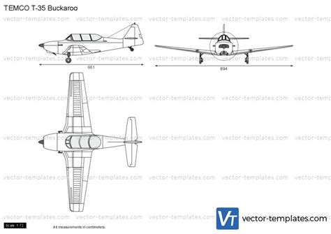 Templates Modern Airplanes Modern T Temco T 35 Buckaroo