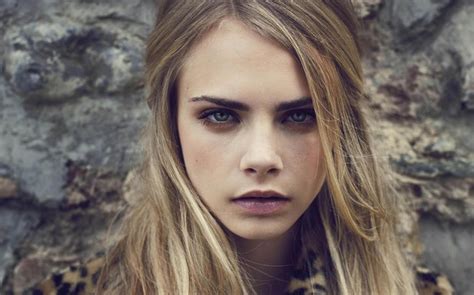 Cara Delevingne Blonde Women Face Blue Eyes Hd Wallpaper Rare