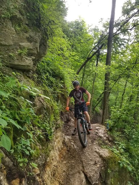 Scrape Rock Wall Multi Trail Dubuque Iowa