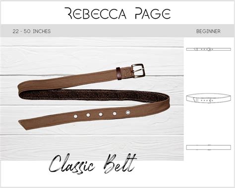 classic belt  sewing pattern belt pattern classic belt etsy