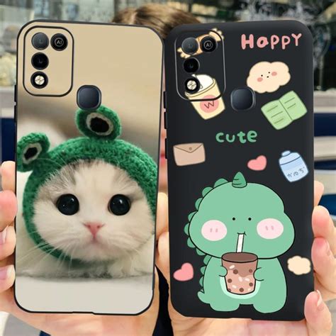 เคสสำหรบ Infinix Hot Play เคส X C X B ลายการตนนารกเคสโทรศพทนมบางสำหรบ Infinix