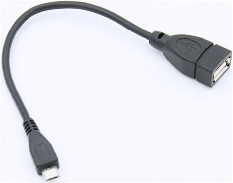 Купить Кабель OTG Micro USB Bm - USB Af, BEHPEX, 0.2 м, черный, 833941 ...