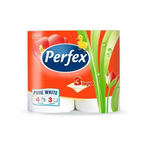 ТОАЛЕТНА ХАРТИЯ ПЕРФЕКС 3ПЛАСТОВА 4БР /24/ - BG MARKET