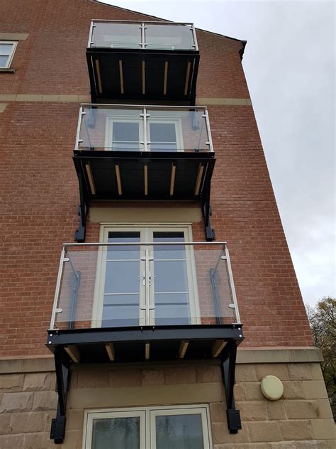 Multi Level Juliet Balcony Structures With Glass Balustrade Supplied