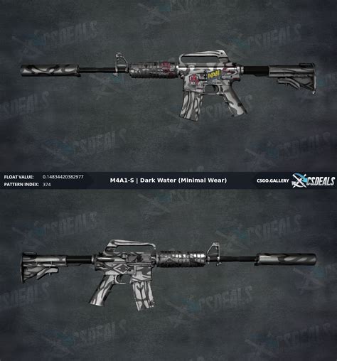 [PC] M4A1-S Dark water MW x4 katowice 2014 stickers 3 non holo 1 holo ...