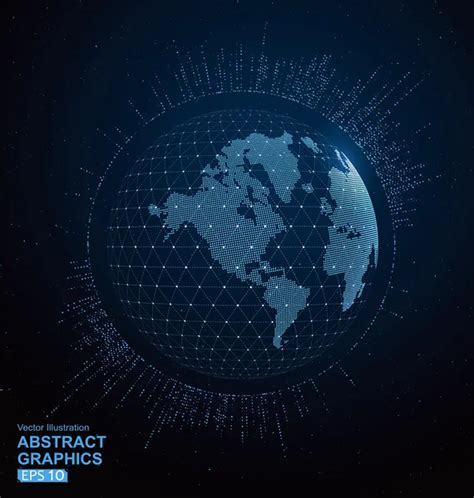 Mapa Del Mundo Punto L Nea Composici N Que Representa El Global