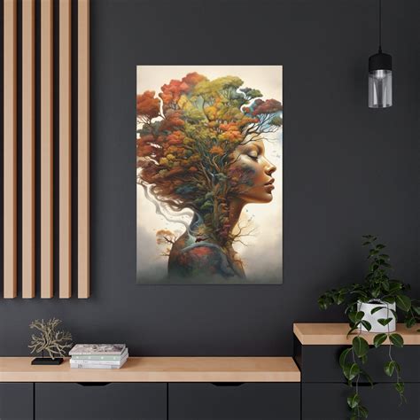 Female Tree Of Life Mother Nature Painting Art Print Tree Of Life