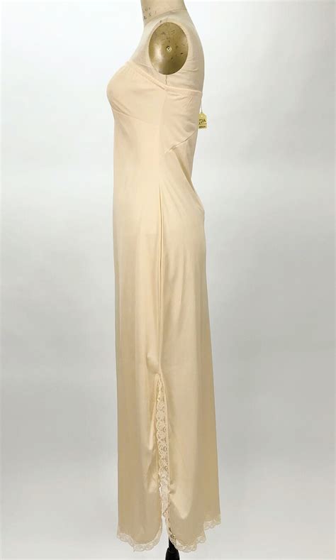 Vintage 1970 S Nude Or White Wedding Slip Sexy Slip Etsy