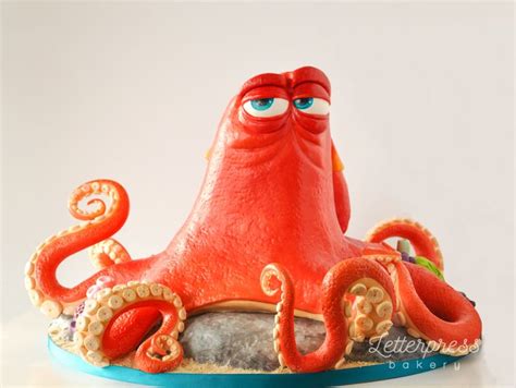 Hank The Septopus From Finding Dory Sculpted 3D Cake The Making Of OC