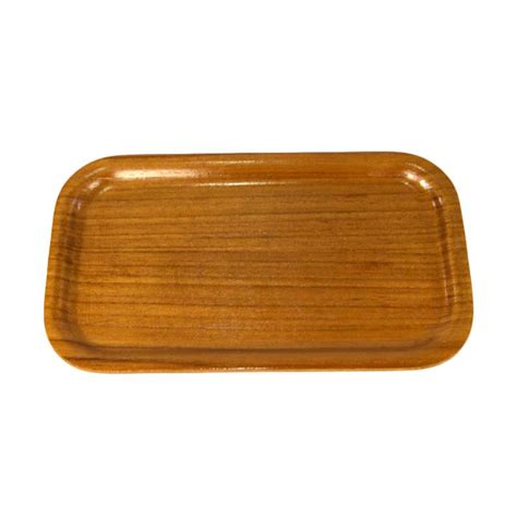 Jual KWI Bursa Dapur Nampan Baki Kayu Segi 23 X 12 Cm Coklat Di