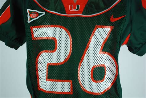 Lot Detail - Sean Taylor Game Used Miami Hurricane Jersey GU 8.5