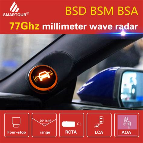 77GHz RCTA AOA Millimeter Wave Radar Blind Spot Detection System 164ft