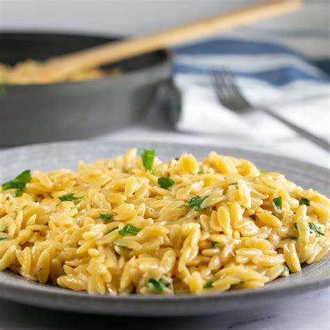 Easy Creamy Parmesan Orzo One Pot 30 Minute Pasta Dish