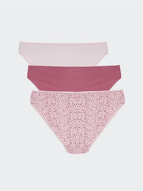 LİLA Desenli Bikini Külot lü Paket W AR Z LSC LCW