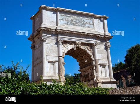 Arch Of Titus In The Roman Forum Arco De Tito Rome Italy Europe