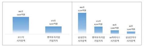 벤처투자기업 코스닥 시가총액 절반 수준성장성 큰 분야는 네이트 뉴스