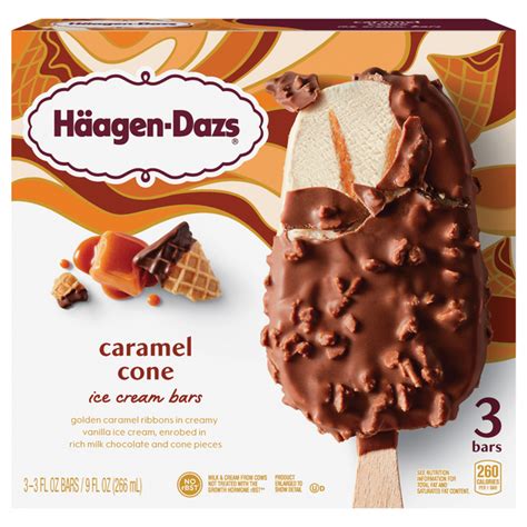 Save On Haagen Dazs Ice Cream Bars Caramel Cone 3 Ct Order Online