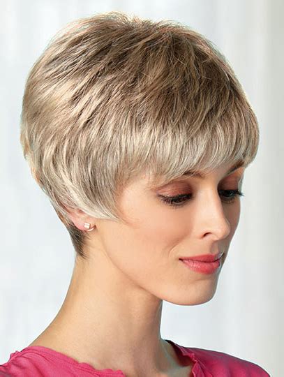 Lisse Blonde Pixie Idéal Perruques Courtes