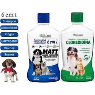 Kit Kelldrin Shampoo E Condicionador Matt Em Pulgas Carrapatos