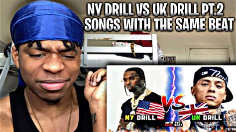 American Reacts To NY Drill Vs UK Drill Songs With The Same Beat PT 2