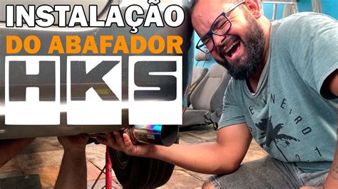 INSTALAÇÃO DO ABAFADOR HKS 4 POLEGADAS NO HONDA FIT JAZZ 1 5 V TEC