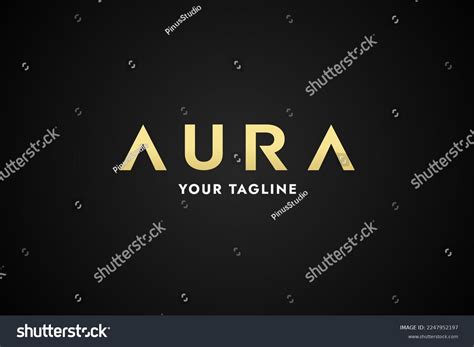 Aura Logo Elegant Aura Logo Vector Stock Vector Royalty Free
