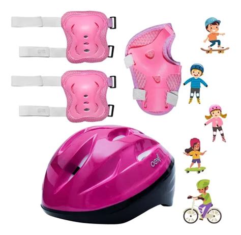 Kit De Proteção Infantil Bicicleta Skate Patins Capacete Frete grátis