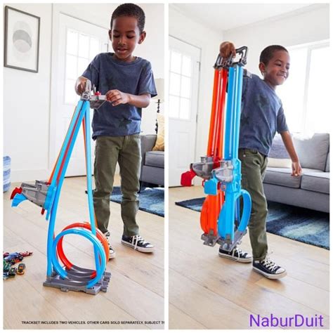 Jual New Hot Wheels Track Double Loop Dash Jalur Balap Ori Mattel Hotwheels Murah Shopee