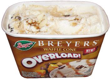 On Second Scoop: Ice Cream Reviews: Breyers Waffle Cone OVERLOAD!