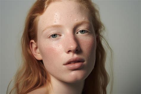 Premium Photo Portrait Of A Person With Acne Prone Skin Feeling