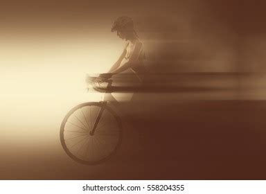 Naked Woman Bicycle Image Blurry Moving Stock Photo 558204355 Shutterstock