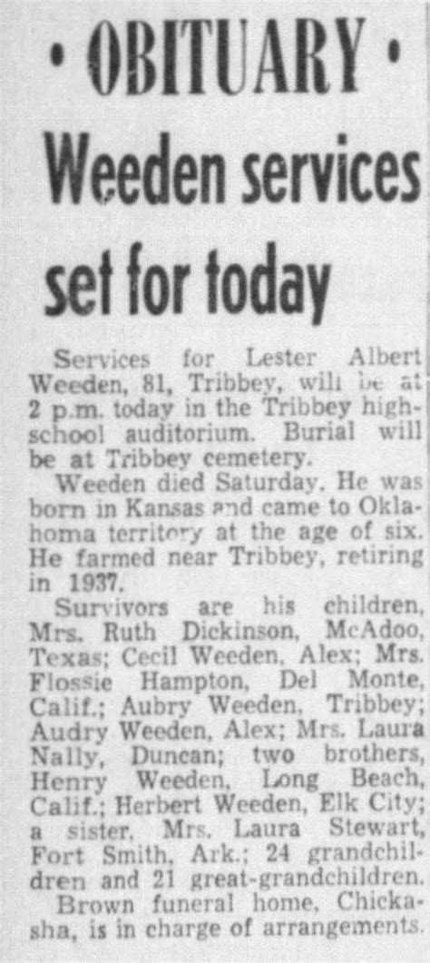 Lester Albert Burdett Weedn 1879 1960 Find A Grave Memorial