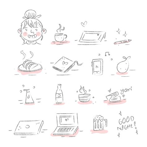 Doodles of Daily Life | Premium AI-generated vector