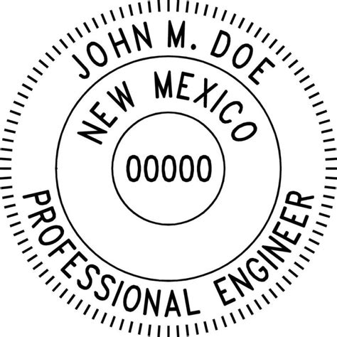 New Mexico Professional Engineer Stamp Pe Stamps