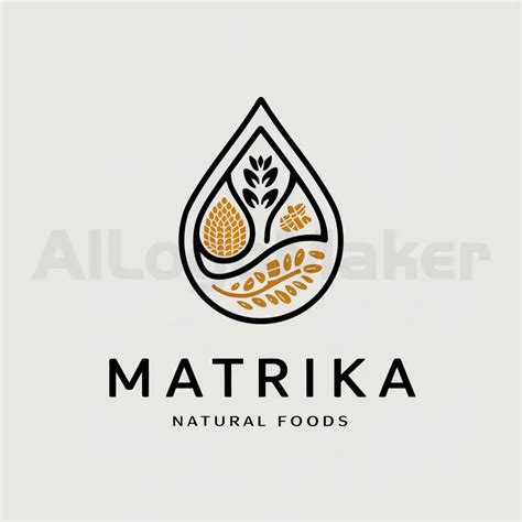 Logo Design For Matrika Natural Foods Organic Oil And Graininspired