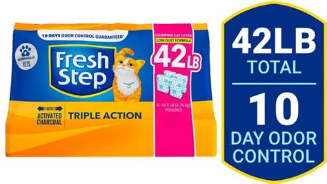 Fresh Step Triple Action Scented Clumping Clay Cat Litter Lb Bag